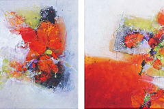 979 / 980 / 981 / 982 I Ohne Titel I je 30 x 30 cm I als Vierergruppe 120 x 30 cm