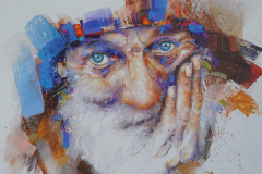 998 I Wer bin ich? I 80 x 80 cm